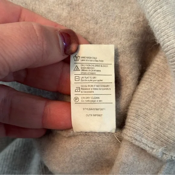 Vince Wool and Angora Blend Sweater, Ivory, Size L - Picture 6 of 8